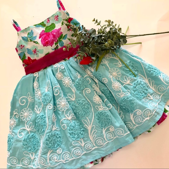 {Mabel & Moxie} whimsical floral dress - Picture 7 of 14